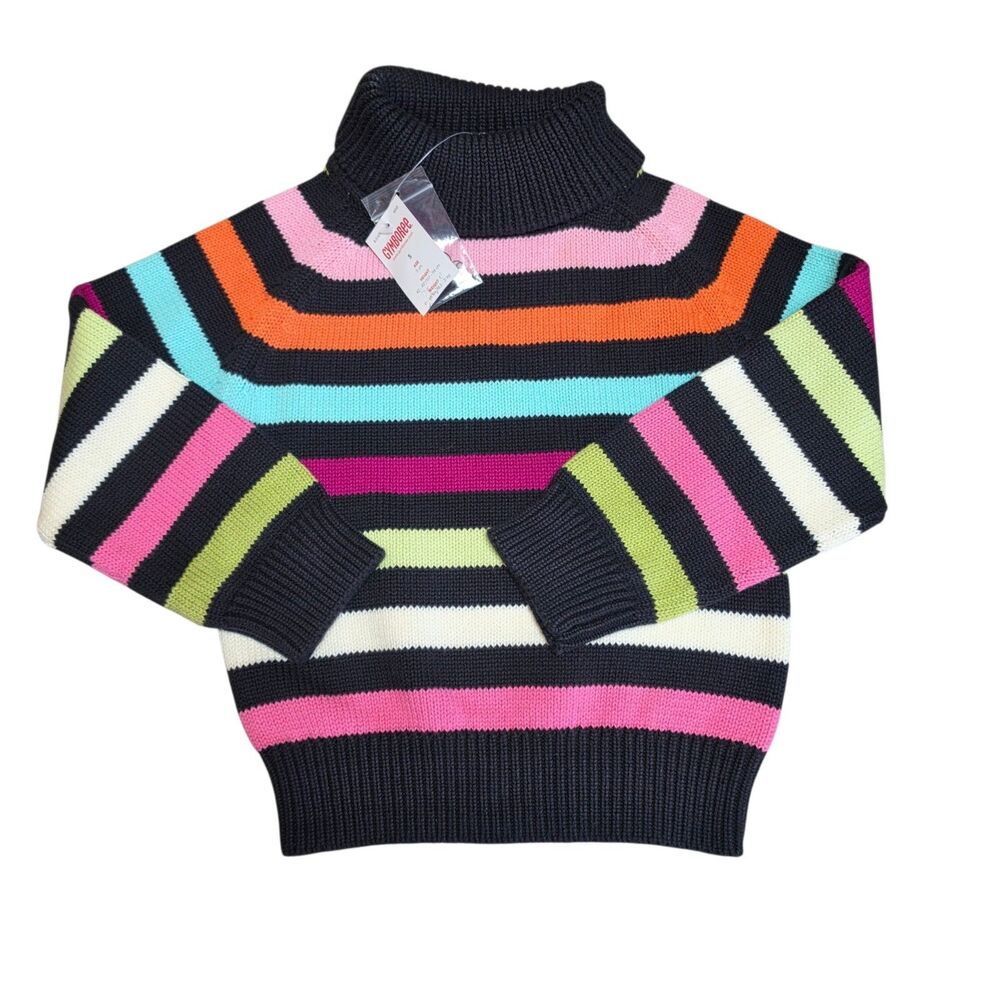 2006 Gymboree Turtle Neck Sweater Size 5 Imaginary Friends Striped Multicolored